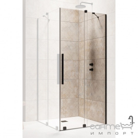 Правая часть душевой кабины Radaway Furo Black KDD 100 R 10105100-54-01R черный/прозрачное стекло