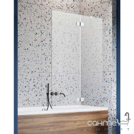 Шторка для ванны Radaway Essenza Pro PND II 100R 10102100-54-01R прозрачное стекло/черная, правосторонняя