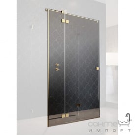 Дверь для душевой кабины Radaway Essenza Pro Gold KDJ+S 120R 10097312-09-01R золото, прозрачное стекло, правосторонняя