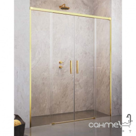 Душевая дверь в нишу Radaway Idea Gold DWD 150 387125-09-01 профиль золото, прозрачное стекло