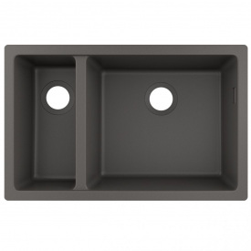 Мойка кухонная Hansgrohe S51 S510-U635 под столешницу 180/450, Stonegrey (43433290)