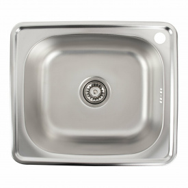 Кухонная мойка Platinum 3838 Декор (0,6/160 мм) прямоугольная, из нержавеющей стали