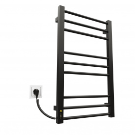 Полотенцесушитель KOSSER Стэп 800х500 EL тайм. черный