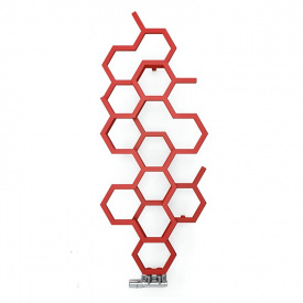 Полотенцесушитель водяной Terma Hex 1220x486 красный 2012