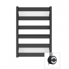 Дизайнерский полотенцесушитель Terma Vivo 670x500 электрический, черный матовый