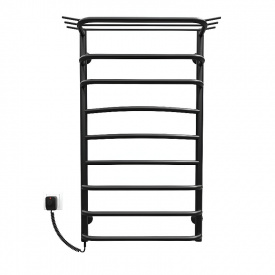 Полотенцесушитель электрический KOSSER Канна 900х500/9 EL черный вертикальный (ДК08EL)