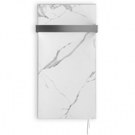 Полотенцесушитель электрический FLYME 250 Вт 600x300 дизайнерский, белый камень