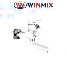 Смеситель для ванны короткий нос, Winmix ELVIS EURO​ WHITE (Chr-009), Польша