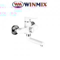 Смеситель для ванны короткий нос, Winmix ELVIS EURO​ WHITE (Chr-009), Польша Самбор