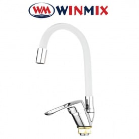 Змішувач для кухні Вухо без підводки рефлекторний, Winmix FANY (nut) Reflector White (Chr-011), Польща