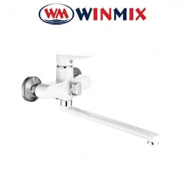 Змішувач для ванни довгий ніс, Winmix ELVIS EURO WHITE (Chr-006), Польща