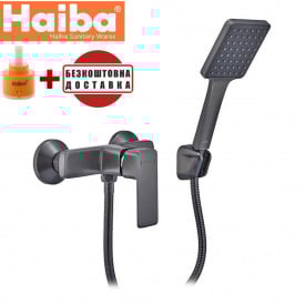 Змішувач для душу HAIBA Kubus Graphite (Chr-003)