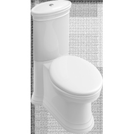 VILLEROY &amp; BOCH AMADEA унитаз напольный, горизонт выпуск, 36,5*70cм, белый альпин CeramicPlus