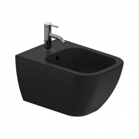 Биде подвесное Duravit Happy D.2, антрацит черный матовый (2258151300)