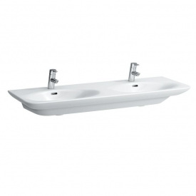 Умывальник подвесной Laufen Palace 1300х480 двойной, белый (H8107080001041)