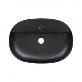 Раковина-чаша Qtap Scorpio 610x400x120 черная матовая (QT142203MBMBN)