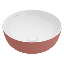 VILLEROY &amp; BOCH ARTIS умывальник 43см, для уст. на столешницу, без зоны для отв. для монтажа смес., без перелива, цвет розовый