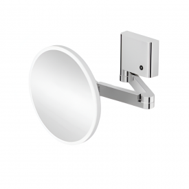 Зеркало косметическое Stellaforme Dodatki увеличение х5, с подсветкой LED, хром