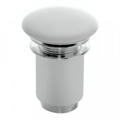 Донный клапан для умывальника Scarabeo Glam 10010C41 белый матовый (10010CCR41) Київ