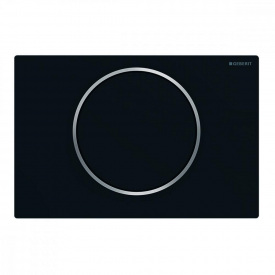 Клавиша смыва Geberit Sigma 10, черный/матовый хром (115.758.14.5)