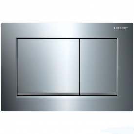 Клавиша смыва Geberit Omega30, хром глянец/матовый хром (115.080.KH.1)