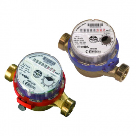 Лічильник води PoWoGaz JS- 4 ХВ SMART+ / Dn 20/ хол/ М/ Q3=4,0/ L=130 без штуцерів
