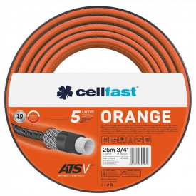 Cellfast Садовий шланг ORANGE 3/4, 25 м, 5 слоев, до 24 Бар, -10…50°C
