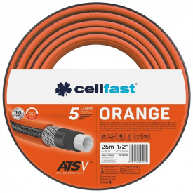Cellfast Садовий шланг ORANGE 1/2, 25 м, 5 слоев, до 24 Бар, -10…50°C