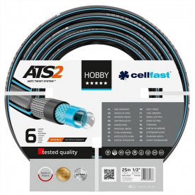 Cellfast Шланг садовый HOBBY ATS 1/2, 25м, 6 слоев, до 30 Бар, -20…+60°C