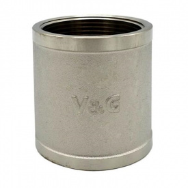 Муфта V&amp;G 1/2" ВВ никелированная