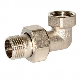 Сгон американка RSk 1/2" ВН угловой, никелированная латунь
