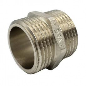 Ниппель V&amp;G 1/2" НН никелированный