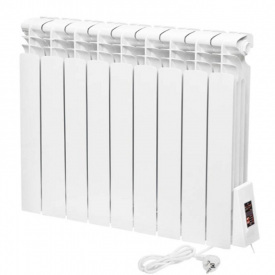 Электрический радиатор ERAFLYME ELITE 9R 580х770 990Вт 20м2, белый (0,58м)