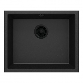 Мийка кухонна Deante corda, граніт, без крила, накладна, графіт (ZQA_G10C)