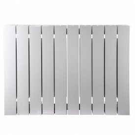 Радиатор биметаллический QUEEN THERM VERTICAL 500/100 боковое подключение, белый (кратно 10 секций)