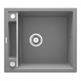 Мийка кухонна Deante Magnetic, граніт, без крила, сірий (ZRM_S103)