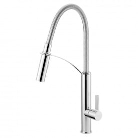 Змішувач для кухні Deante Gerbera, витяжний, 1 важіль, хром (BGB_072M)