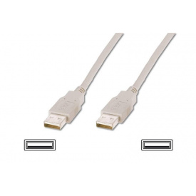 Кабель Atcom USB 2.0 AM/AM 1.8 м white