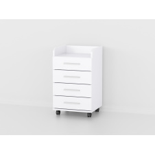 Тумбочка на коліщатках Forte Vilda 664x400x356 Білий
