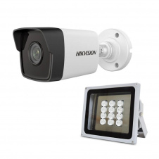 Комплект IP-відеокамера 2 Мп Hikvision DS-2CD1021-I(F) 2.8 мм та ІЧ-прожектор Lightwell LW12-140IR45-220