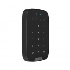 Беспроводная сенсорная клавиатура Ajax Keypad Plus (8EU) UA black со считывателем карт Pass и брелоков Tag Сумы