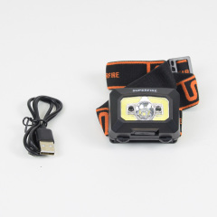 Перезаряжаемый налобный LED+COB фонарь Superfire X30 с датчиком движения и мощностью 5 Вт Чернигов
