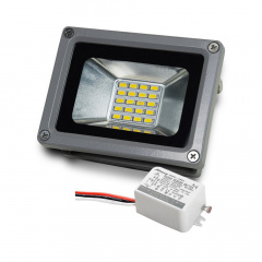 Комплект LED-прожектор Lightwell LW-10W-220 та Датчик руху з сенсором освітленості AMRS Бердичів