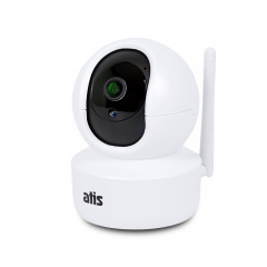 IP-видеокамера поворотная 2 Мп с Wi-Fi ATIS AI-262-3M со встроенным микрофоном и динамиком Вишневое