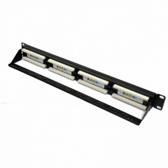 Патч-панель CMS 19" 24хRJ-45 UTP кат. 5e c организатором кабеля Харьков