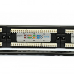 Патч-панель CMS 19" 24хRJ-45 UTP кат. 5e c организатором кабеля Харьков