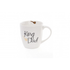 Кружка фарфоровая BonaDi King Dad 520 мл Белый 577-524