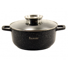 Кастрюля алюминиевая с мраморным покрытием 1,2 л Zauberg ZB-0316-BL