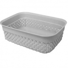 Набір кошиків сірого кольору 185*135*65 мм Ucsan Plastik M-3969