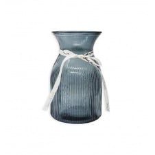 Ваза для квітів скляна 19,5 см Crystal 6841679 сірий